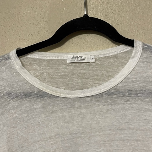 A.L.C. LILO White Linen Tee Size Small - Picture 3 of 8